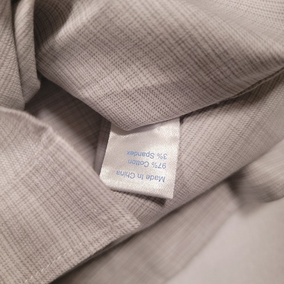 Twillory Untuck(able) Men's Button Down Long Sleeve Stretch Shirt M-L Gray - Picture 7 of 10